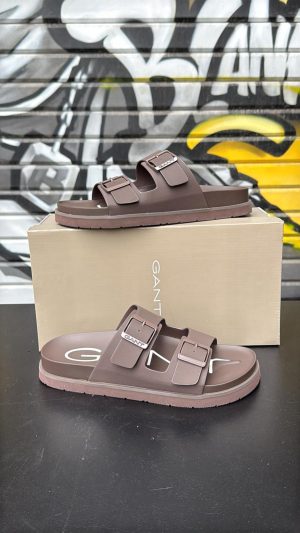 כפכף גאנט גומי צבע חום שוקולד