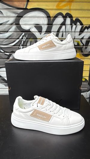 סניקרס ריפלי לבן שמנת