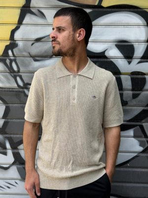 פולו גאנט סרוגה לוגו בצד החולצה