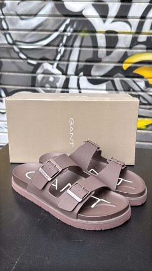 כפכף גאנט גומי צבע חום שוקולד