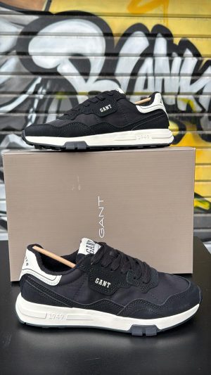 נעל ספורט אלגנט שחור לבן גאנט